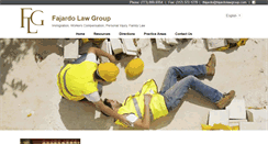 Desktop Screenshot of fajardolawgroup.com