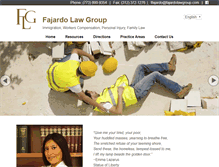 Tablet Screenshot of fajardolawgroup.com